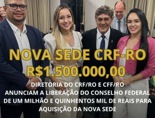 1.500.000,00 Um milhão e meio para a Nova sede do CRF/RO, nova vitória! O Conselho Federal de Farmácia investe no futuro da profissão em Rondônia!